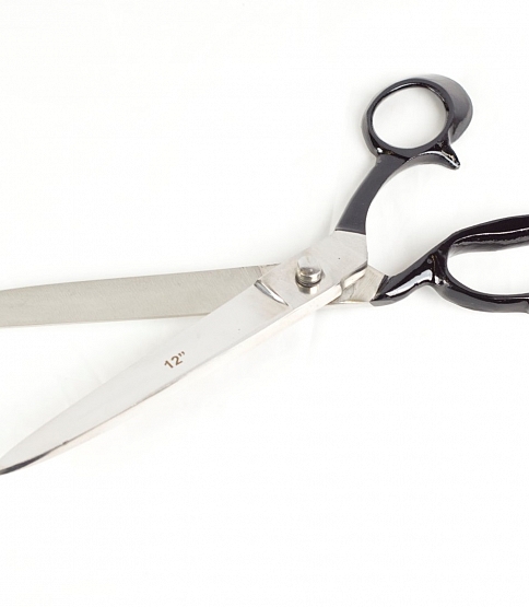 12" Stainless Steel Tailors Shears - Click Image to Close